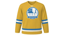 Load image into Gallery viewer, Bratislava Original Hockey Jersey in Vineyard Gold, front view – custom name and number