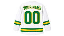 Load image into Gallery viewer, Brazil Original Hockey Jersey in White, back view with your name and number