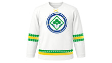 Load image into Gallery viewer, Brazilian Independence Day Original Hockey Jersey in White, front view – custom name and number