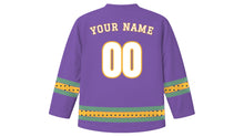Load image into Gallery viewer, Brisbane Original Hockey Jersey in Jacaranda Purple, back view with your name and number