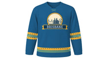 Load image into Gallery viewer, Brisbane Original Hockey Jersey in River Blue, front view – custom name and number