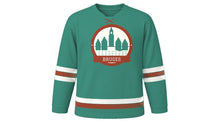 Load image into Gallery viewer, Bruges Original Hockey Jersey in Canal Jade, front view – custom name and number