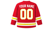 Load image into Gallery viewer, Brunei Original Hockey Jersey in Red, back view with your name and number