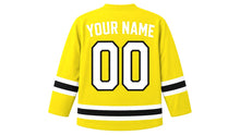 Load image into Gallery viewer, Brunei Original Hockey Jersey in Yellow, back view with your name and number