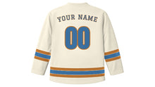 Load image into Gallery viewer, Bucharest Original Hockey Jersey in Palace Ivory, back view with your name and number