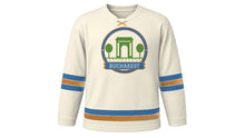 Load image into Gallery viewer, Bucharest Original Hockey Jersey in Palace Ivory, front view – custom name and number