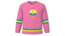 Load image into Gallery viewer, Buddha's Birthday Original Hockey Jersey in Lotus Pink, front view – custom name and number