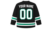 Load image into Gallery viewer, Bulgaria Original Hockey Jersey in Black, back view with your name and number