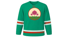 Load image into Gallery viewer, Bulgarian Liberation Day Original Hockey Jersey in Green, front view – custom name and number
