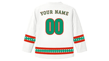 Load image into Gallery viewer, Bulgarian Liberation Day Original Hockey Jersey in White, back view with your name and number