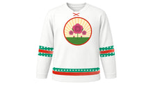 Load image into Gallery viewer, Bulgarian Liberation Day Original Hockey Jersey in White, front view – custom name and number