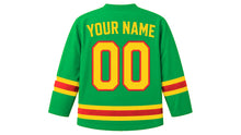 Load image into Gallery viewer, Burkina Faso Original Hockey Jersey in Green, back view with your name and number