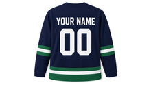 Load image into Gallery viewer, Burns Night Original Hockey Jersey in Navy, back view with your name and number