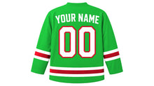 Load image into Gallery viewer, Burundi Original Hockey Jersey in Green, back view with your name and number