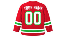 Load image into Gallery viewer, Burundi Original Hockey Jersey in Red, back view with your name and number