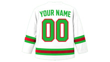 Load image into Gallery viewer, Burundi Original Hockey Jersey in White, back view with your name and number