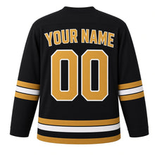 Load image into Gallery viewer, Cairo Original Hockey Jersey in Black, back view with your name and number