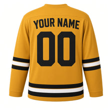 Load image into Gallery viewer, Cairo Original Hockey Jersey in Gold, back view with your name and number