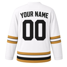 Load image into Gallery viewer, Cairo Original Hockey Jersey in White, back view with your name and number