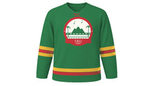 Load image into Gallery viewer, Cali Original Hockey Jersey in Farallones Green, front view – custom name and number