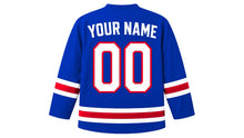 Load image into Gallery viewer, Cambodia Original Hockey Jersey in Blue, back view with your name and number