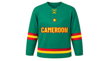 Load image into Gallery viewer, Cameroon Original Hockey Jersey in Green, front view – custom name and number