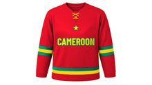 Load image into Gallery viewer, Cameroon Original Hockey Jersey in Red, front view – custom name and number