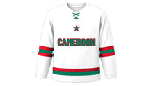 Load image into Gallery viewer, Cameroon Original Hockey Jersey in White, front view – custom name and number