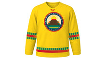 Load image into Gallery viewer, Cameroon National Day Original Hockey Jersey in Savanna Yellow, front view – custom name and number