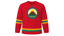 Load image into Gallery viewer, Cameroon National Day Original Hockey Jersey in Unity Red, front view – custom name and number