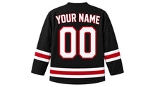 Load image into Gallery viewer, Canada Day Original Hockey Jersey in Black, back view with your name and number