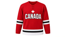 Load image into Gallery viewer, Canada Original Hockey Jersey in Red, front view – custom name and number