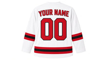 Load image into Gallery viewer, Canada Original Hockey Jersey in White, back view with your name and number