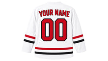 Load image into Gallery viewer, Canada Day Original Hockey Jersey in White, back view with your name and number