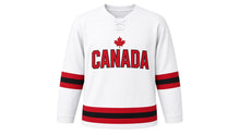 Load image into Gallery viewer, Canada Original Hockey Jersey in White, front view – custom name and number