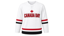 Load image into Gallery viewer, Canada Day Original Hockey Jersey in White, front view – custom name and number