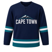 Load image into Gallery viewer, Cape Town Original Hockey Jersey in Navy, front view – custom name and number