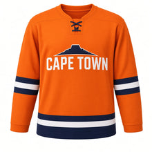 Load image into Gallery viewer, Cape Town Original Hockey Jersey in Orange, front view – custom name and number