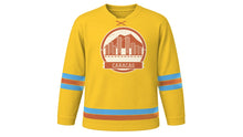 Load image into Gallery viewer, Caracas Original Hockey Jersey in Macaw Yellow, front view – custom name and number