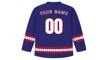 Load image into Gallery viewer, Chakri Day Original Hockey Jersey in Royal Blue, back view with your name and number