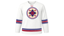 Load image into Gallery viewer, Chakri Day Original Hockey Jersey in White, front view – custom name and number