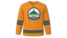 Load image into Gallery viewer, Changsha Original Hockey Jersey in Orange Isle Orange, front view – custom name and number