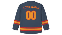 Load image into Gallery viewer, Changsha Original Hockey Jersey in Xiang River Slate, back view with your name and number