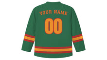 Load image into Gallery viewer, Changsha Original Hockey Jersey in Yuelu Pine Green, back view with your name and number