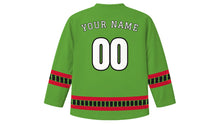 Load image into Gallery viewer, Chapchar Kut Original Hockey Jersey in Bamboo Green, back view with your name and number