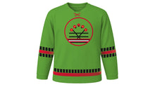 Load image into Gallery viewer, Chapchar Kut Original Hockey Jersey in Bamboo Green, front view – custom name and number