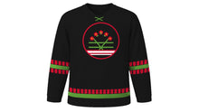 Load image into Gallery viewer, Chapchar Kut Original Hockey Jersey in Black, front view – custom name and number