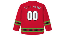 Load image into Gallery viewer, Chapchar Kut Original Hockey Jersey in Red, back view with your name and number