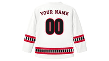 Load image into Gallery viewer, Chapchar Kut Original Hockey Jersey in White, back view with your name and number