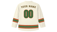 Load image into Gallery viewer, Charlotte Original Hockey Jersey in Magnolia Cream, back view with your name and number